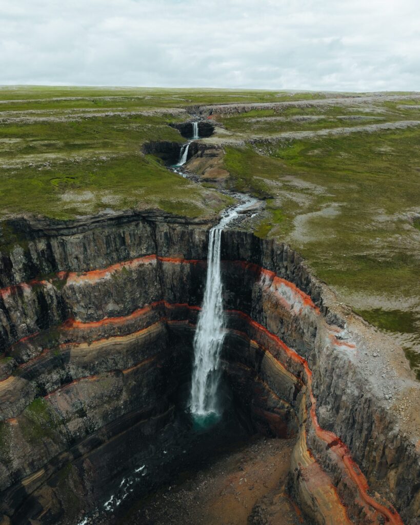 Waterfall Iceland Cliff